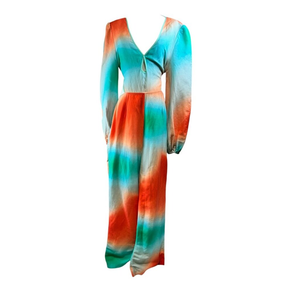 The Wolf Gang The Wolf Gang Martina Cut Out Jumpsuit Linen Romper Size L